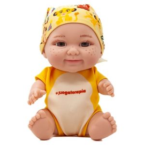 Regala un muñeco Baby Pelón. Muñeco bebé blanco con pañuelo en la cabeza de la película "El Rey León".