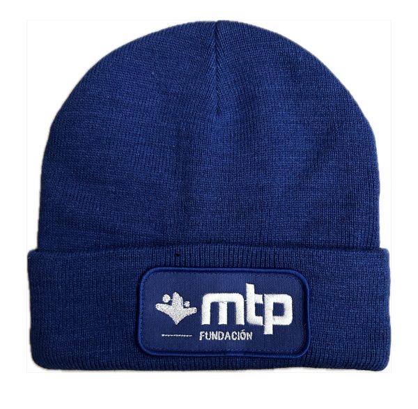 Gorro Thinsulate azul oscuro con logo de la Fundación de MTP.