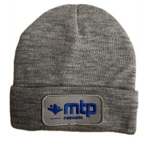 Gorro Thinsulate gris con logo de la Fundación de MTP.